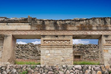 Mitla ya da ölü şehir, Oaxaca, Meksika 'daki arkeolojik bölge