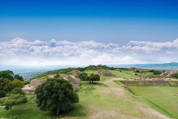 Structure at Monte Alban, archaeological site, Oaxaca, Mexico