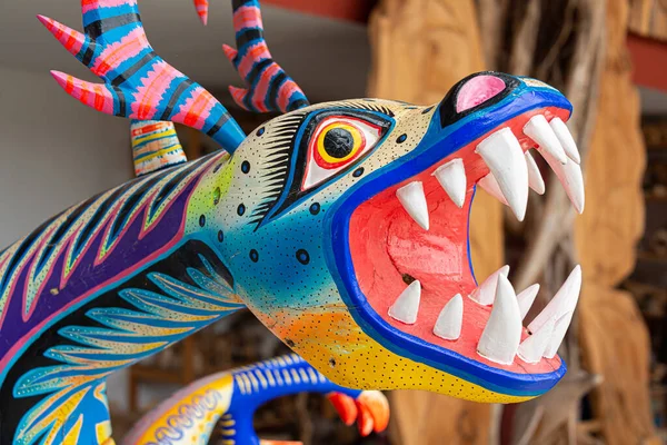 Detail Van Dragon Alebrije Oaxaca Mexico — Stockfoto