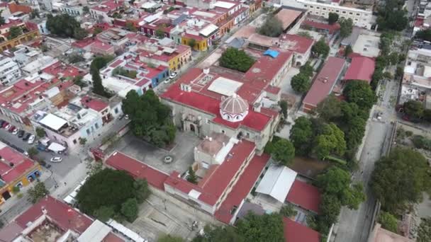 Tempel Der Hohen Carmen Oaxaca Mexiko — Stockvideo