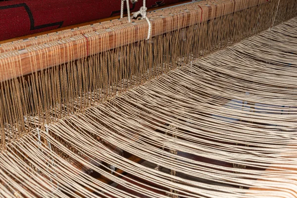 Telar Tradicional Para Hacer Textiles Desde Oaxaca México —  Fotos de Stock