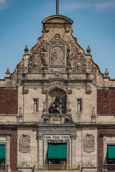 Nationalpalatset Beläget Konstitutionstorget Mexico City Royaltyfria Stockfoton