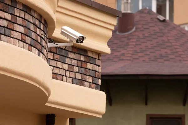 Surveillance Camera Security Service Control System Private Territory Home Office Images De Stock Libres De Droits