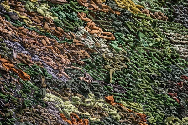 Mesh Weaving Camouflage Grids War Ukraine Shades Green Khaki Color Imagen De Stock