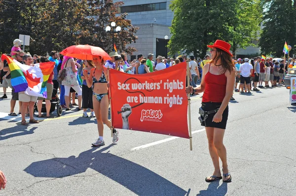 Profissionais do sexo em Pride Parade em Ottawa — Fotografia de Stock