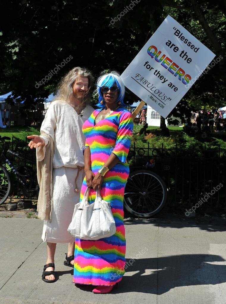 Gay pride jesus mock