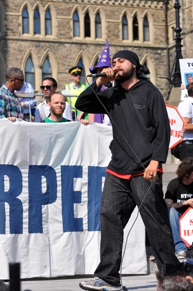 Occupez un anniversaire de protestation à Ottawa — Photo