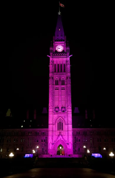 Torre de la Paz de Canadá celebra el Día Internacional de la Niña —  Fotos de Stock