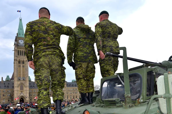 Canadá homenageia veteranos que serviram no Afeganistão — Fotografia de Stock