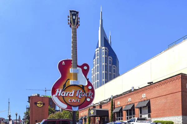 Nashville Eua Setembro 2019 Hard Rock Caf Its Icic Guitar — Fotografia de Stock