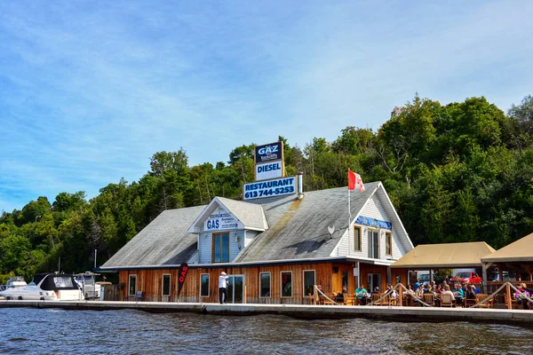 Ottawa Kanada Września 2018 Restauracja Rockcliffe Boathouse Marina Obejmuje Restaurację — Zdjęcie stockowe