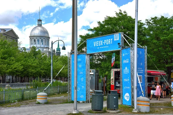 Montreal Canada Entrance Old Port Vieux Port Montreal Which Includes — Photo