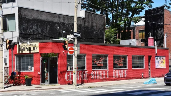Торонто Канада Серпня 2022 Iconic George Street Diner Районі Lawrence — стокове фото
