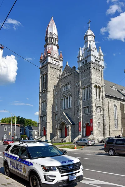 August Police Scene Brigids Church Ottawa Group Called United People — Stockfoto