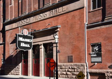 Toronto, Canada  August 11, 2022 Venerable Concert Hall Massey Hall was completed in 1894 and designated a National Historic Site of Canada in 1981.  It still is a very popular venue for famous artists.  