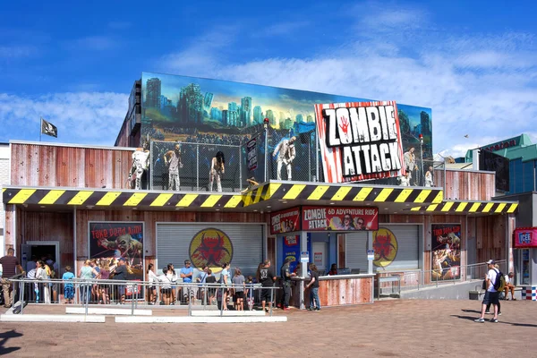 Niagara Falls Canada Серпня 2022 Zombie Attack Interactive Dark Ride — стокове фото