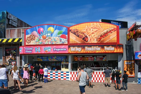 Niagara Falls Canada August 2022 Food Stands Serving Carnival Food — Foto Stock