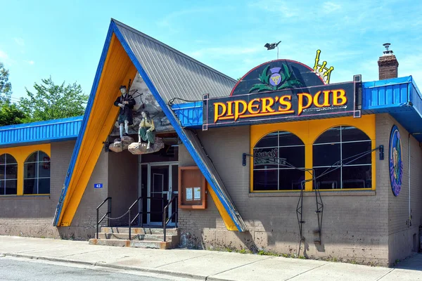 Antigonish Canada August 2022 Pipers Pub Popular Gathering Spot University —  Fotos de Stock