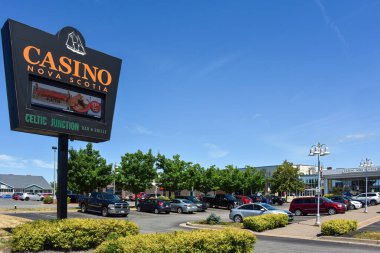 Sydney, Canada - August 6, 2022: Casino Nova Scotia Sydney casino, a sister to the other NS casino in Halifax. It opened in 1995 and was constructed as an addition to Centre 200, which is now the home of the Cape Breton Eagles, a Quebec Major Junior 