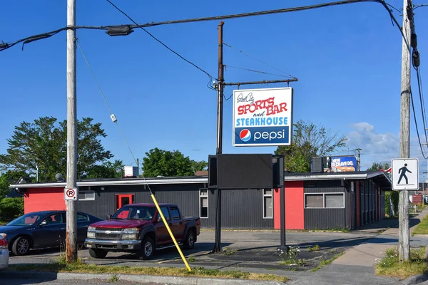 Sydney Kanada Augusti 2022 Stålstadens Sportbar Och Steakhouse Townsend Street — Stockfoto