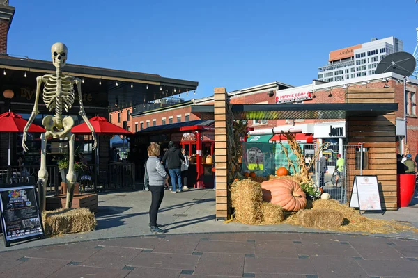 Ottawa Kanada Ekim 2022 Byward Market Cadılar Bayramı Için Kurulan — Stok fotoğraf