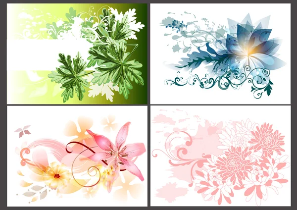 Floral design elements — Stock Vector