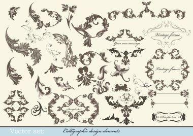 Kaligrafi dekoratif elemanlar