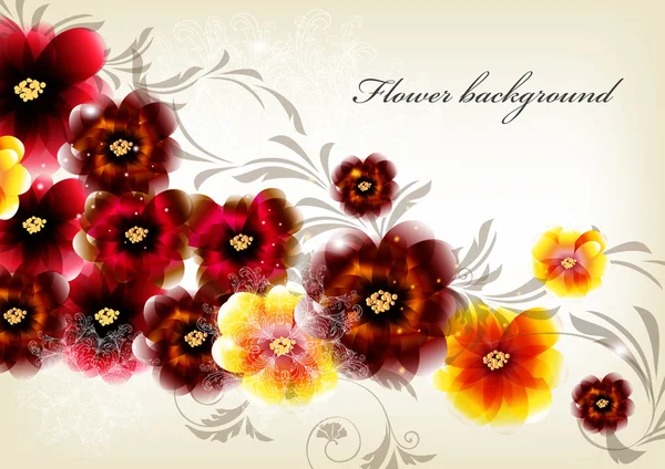 Blume eleganten Hintergrund — Stockvektor