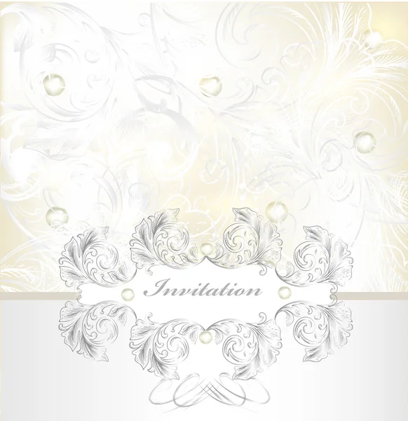 Nvitation verjaardag kaart met label voor bruiloft ontwerp — Stockvector