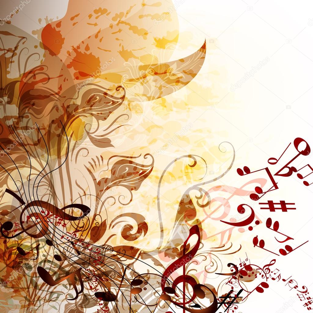 Music grunge futuristic background for your design