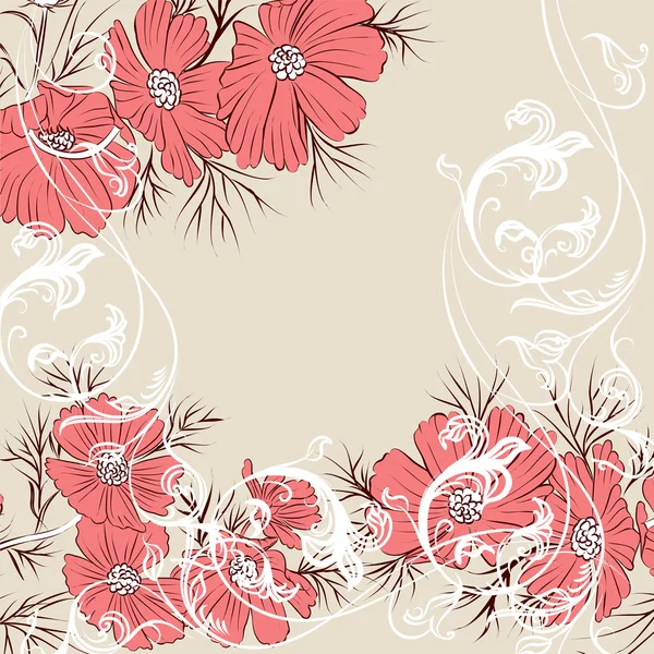 Floral-vector háttér — Stock Vector