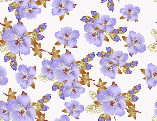 Beau motif floral vectoriel pour la conception de papier peint — Image vectorielle