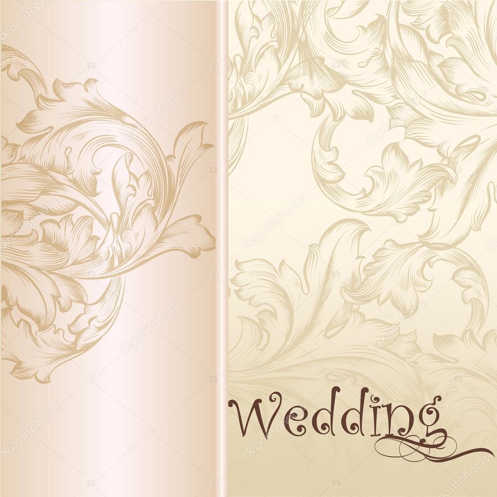 Wedding vector pastel background for design