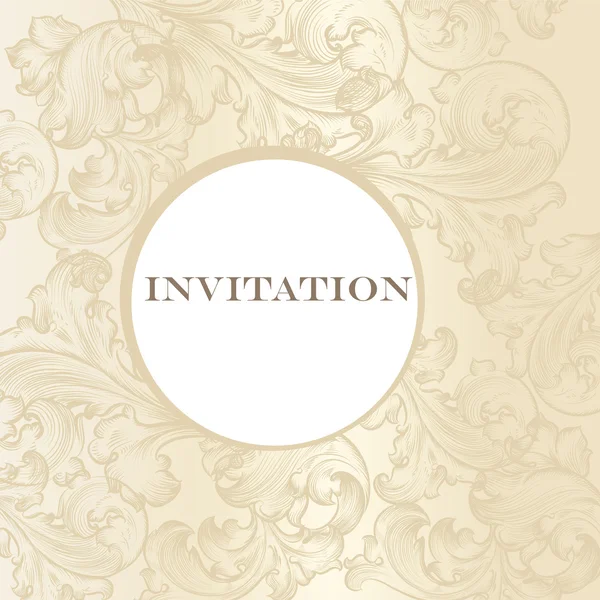 Carte d'invitation de mariage élégante pour le design — Image vectorielle