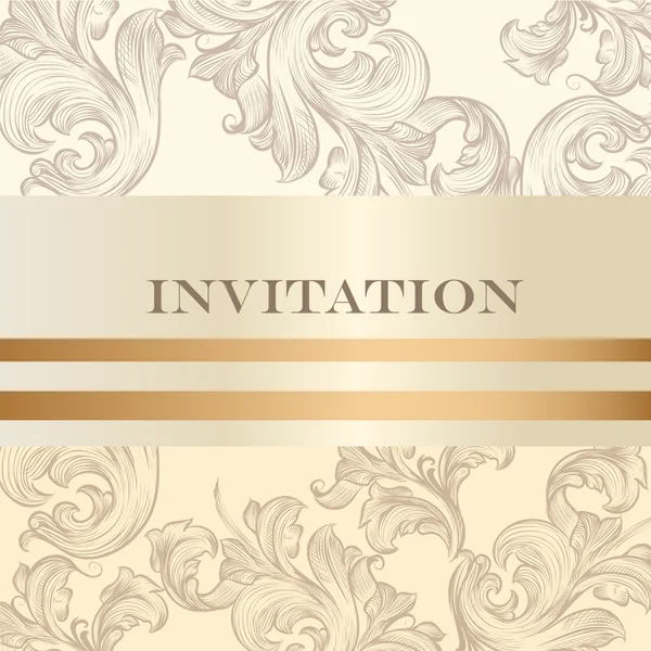 Wedding invitation card for design — Stock Vector