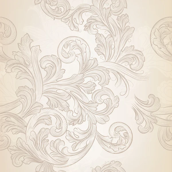 Vector seamless pattern for wallpaper design with floral swirls Stock Vector Image by