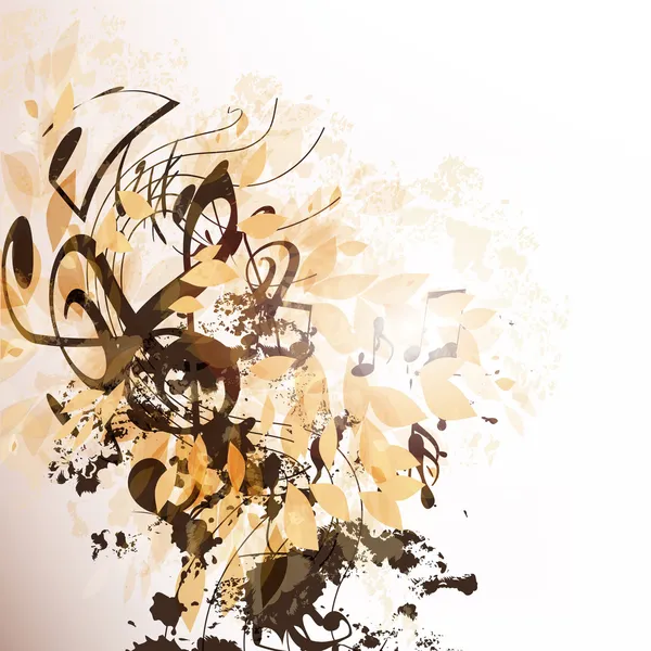 音楽の抽象的なベクトルの背景 — ストックベクタ