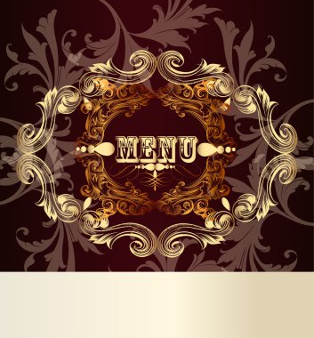 zarif menü kart tasarımı için