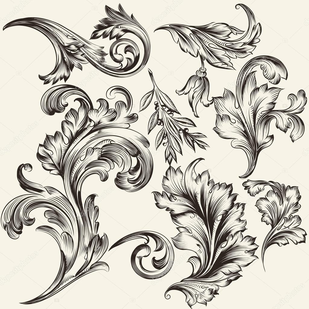Collection of vector flourishes