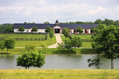Horse Barn in Kentucky clipart