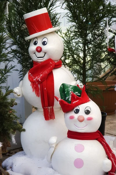 雪だるまの装飾 — ストック写真