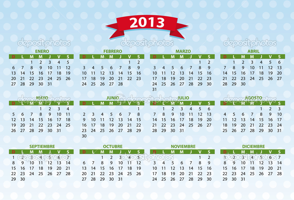 2013 spanish calendar
