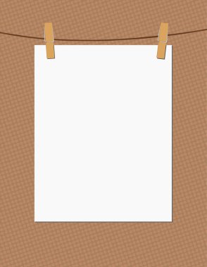 Kağıt ve clothespins