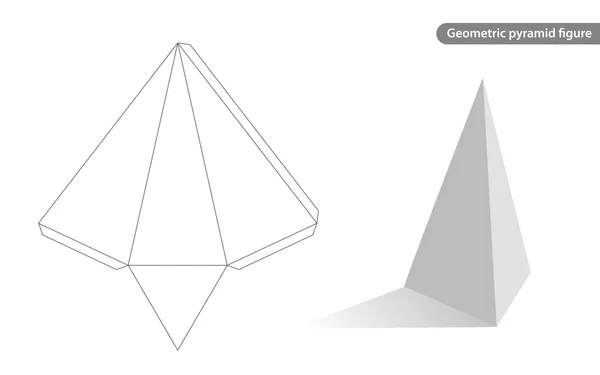 Pyramid geometriska — Stockfoto