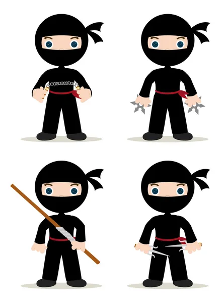 Set ninja — Foto Stock