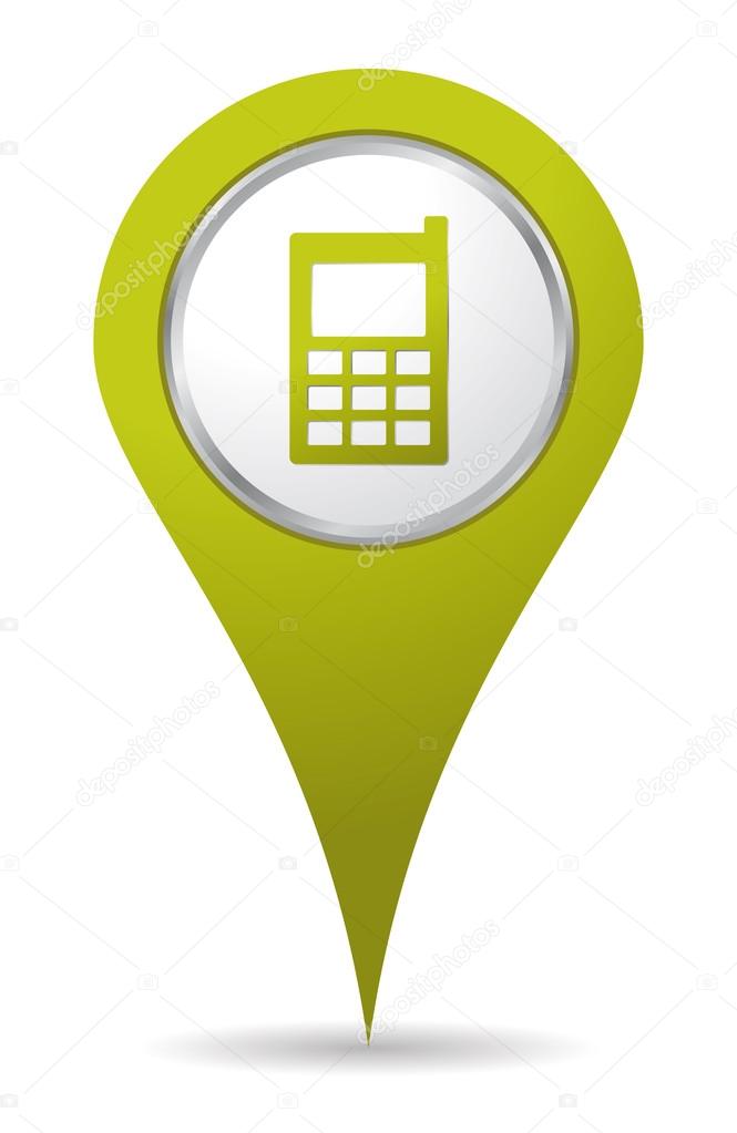 location mobil phone icon
