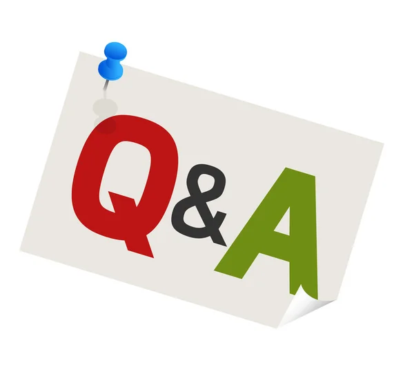 Question answer pushpin — Stock Photo, Image