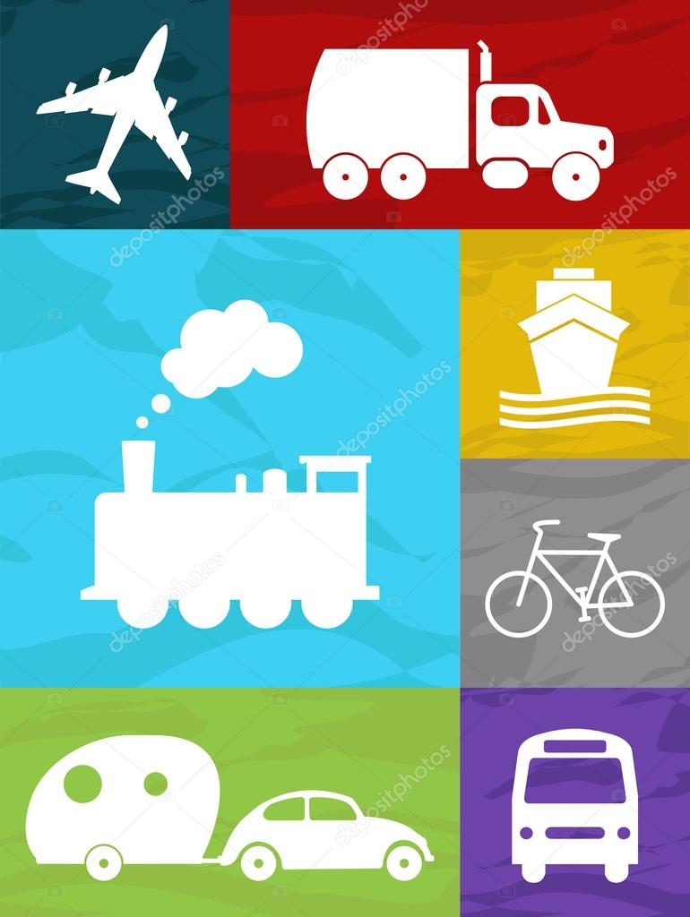 transportation collage
