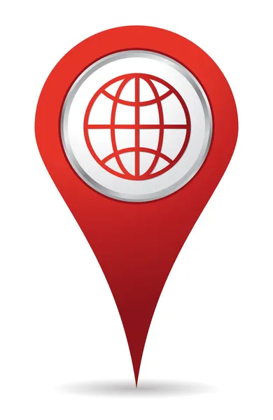 Location world icon — Stock Photo, Image