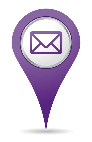 Location mail icon — Stock Photo, Image